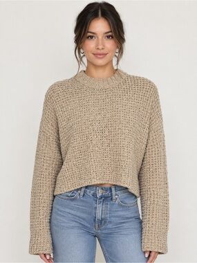 MOD REF Cozy Cream Chunky Knit Sweater Size M
